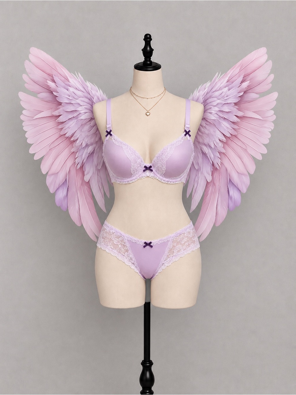🍒3/33$ Victoria’s Secret Lilac Lace Dream Angels Lined Demi Bra 34D
